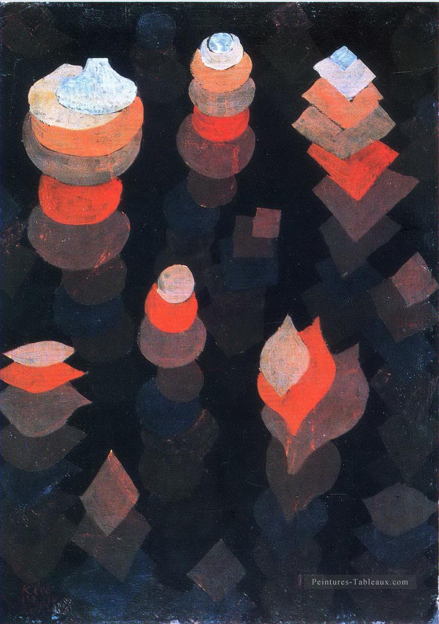 Croissance des plantes de nuit Paul Klee Peintures à l'huile